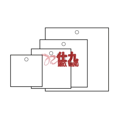安赛瑞 SAFEWARE 14813 **塑料吊牌 正方形,25.4×25.4mm,白色,100个/包