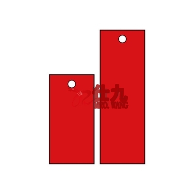 安赛瑞 SAFEWARE 14833 **塑料吊牌 长方形,25.4×50.8mm,红色,100个/包