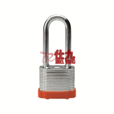 安赛瑞 SAFEWARE 33905 钢制安全挂锁 5弹子锁芯，锁杆长度：89mm，橙色