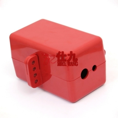 安赛瑞 SAFEWARE 37026 电气插头锁 工程塑料ABS，9.7cm（高）×9.5cm（厚）×17cm（宽），可锁孔径9.5mm、10.4mm、11.4mm、12mm和18.2mm