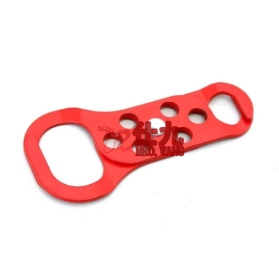 安赛瑞 SAFEWARE 14724 钢制双头安全锁钩 钢制,双锁钩设计,红色,总长137mm