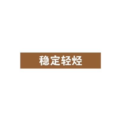 安赛瑞 SAFEWARE 15029 管道标识（稳定轻烃）自粘性乙烯材料,表面覆保护膜,棕底白字,25×125mm,10张/包