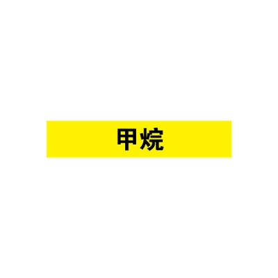 安赛瑞 SAFEWARE 15170 管道标识（甲烷）自粘性乙烯材料,表面覆保护膜,黄底黑字,50×250mm,5张/包