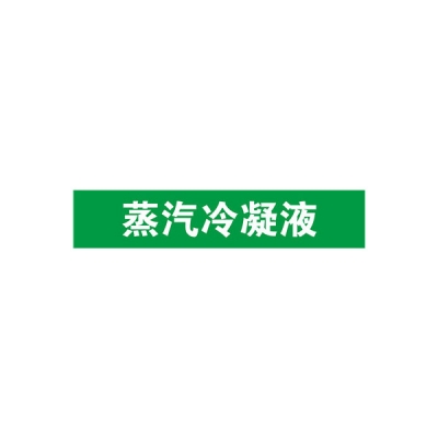 安赛瑞 SAFEWARE 15282 管道标识（蒸汽冷凝液）自粘性乙烯材料,表面覆保护膜,绿底白字,100×500mm