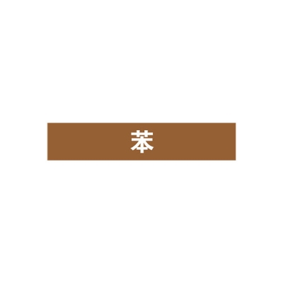 安赛瑞 SAFEWARE 15372 管道标识（苯）自粘性乙烯材料,表面覆保护膜,棕底白字,100×500mm