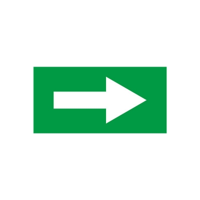 安赛瑞 SAFEWARE 15426 流向箭头 自粘性乙烯材料,表面覆保护膜,绿底白箭头,100×200mm