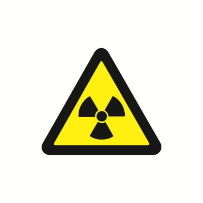 安赛瑞 SAFEWARE 32824 安全警示标签（当心电离辐射)高性能自粘性乙烯，边长100mm，10片/包