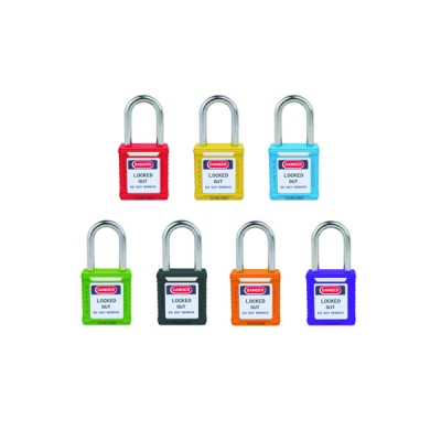 安赛瑞 SAFEWARE 14663 工程塑料安全挂锁（紫）高强度工程塑料锁体,钢制锁梁,紫色,锁梁Φ6mm,高38mm