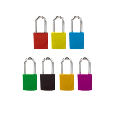 安赛瑞 SAFEWARE 14693 铝合金安全挂锁（黄）铝合金锁体,钢制锁梁,黄色,锁梁Φ6mm,高38mm