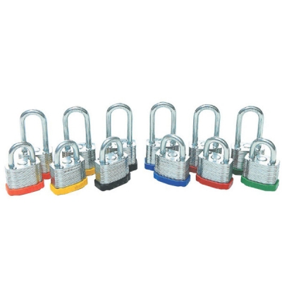安赛瑞 SAFEWARE 14714 长梁钢制千层安全挂锁（蓝）钢制锁体及锁梁,蓝色,锁梁Φ6mm,高48mm
