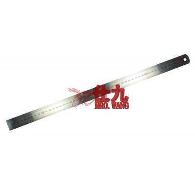 西玛C-MART D0019-300钢直尺300mm不锈钢材质，正面公制刻度，背面英制刻度