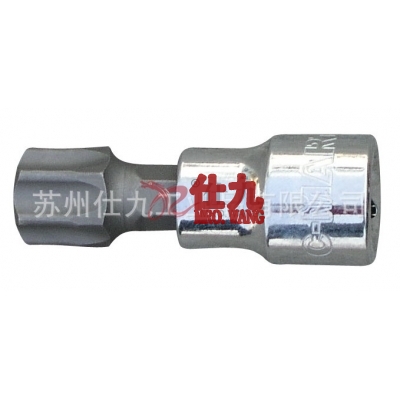 西玛C-MART F0040-T08-Z 10mm星型中孔批头套筒(3/8