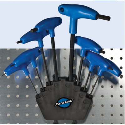 Parktool PH-1 握把型高碳钢头六角扳手组 2-8mm 含架子 