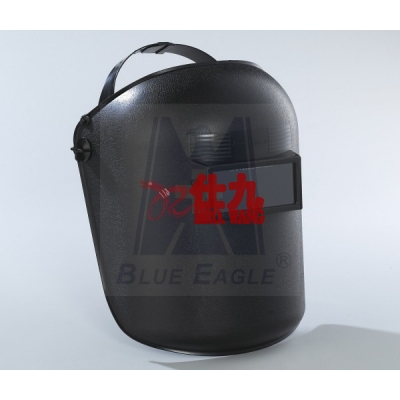 蓝鹰BlueEagle 635P 电焊面罩 头戴式面罩 材质：PP塑胶 颜色：黑
