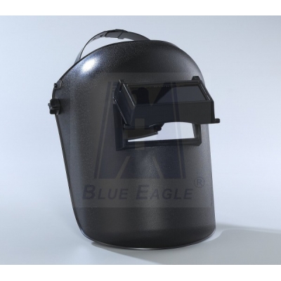 蓝鹰BlueEagle 633P 电焊面罩 头戴式面罩 材质：PP塑胶 颜色：黑