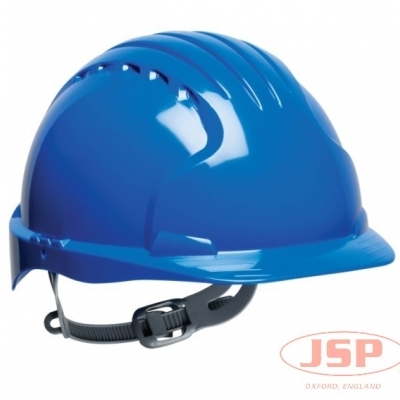 洁适比JSP 01-9010 Force 9A3 滑扣式蓝色头盔 安全头盔