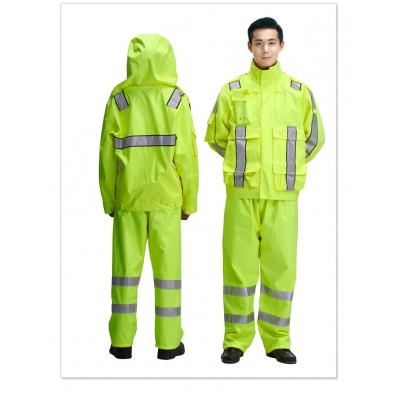 防雨勘察服上衣 M L XL XXL XXXL XXXXL 荧光黄 健康柔软不变形
