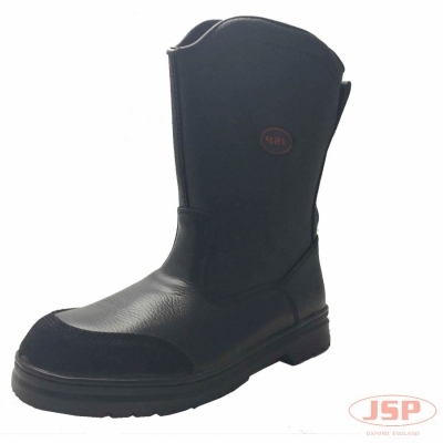 洁适比JSP 06-0603 防砸、防穿刺、防静电全皮半筒靴