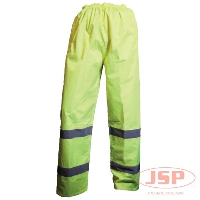 洁适比JSP 07-3001-T Hi-Vis Trousers d款高可视性反光裤装 荧光黄