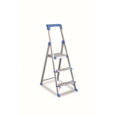 金锚 AO13-103 铝合金高强度工作梯 带工具盒踏板梯 折叠梯