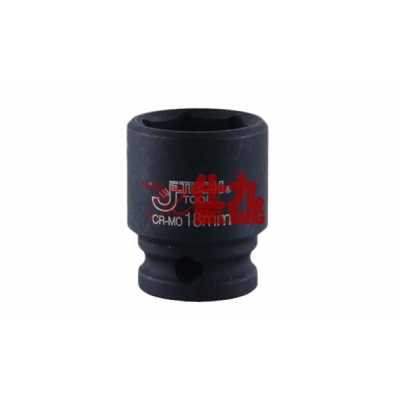 Cr-Mo3/8英寸风动短套筒 FK3/8-17 捷科 Jetech