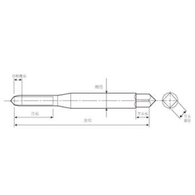 高速钢螺旋槽机用丝锥 M12×1.75 捷夫 Jeff