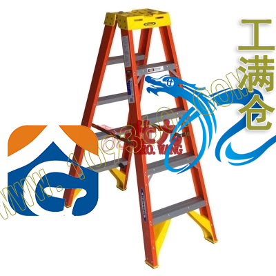 玻璃钢双侧人字梯 T6205CN WERNER稳耐