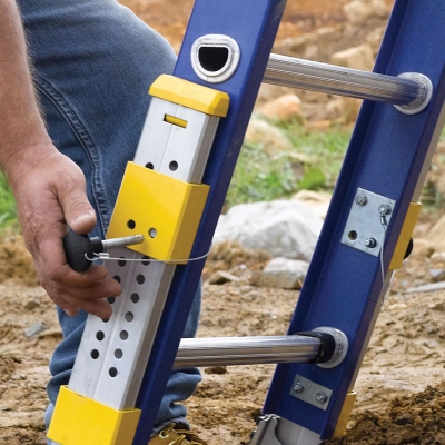 玻璃钢2节带集成平衡器延伸梯 D8220-2EQ WERNER稳耐