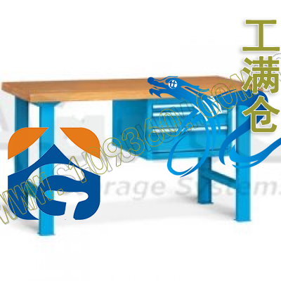 发弥 重型工作台实木桌板带三吊抽(台面厚50mm) Fami F BI A470 10 04