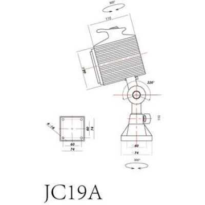 卤钨泡机床工作灯 JC19A 24V 银星