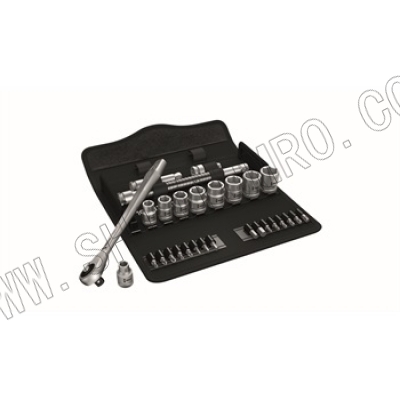 28件套6.3mm系列公制棘轮手用扳手套装（全金属） 维拉 Wera 05004017001