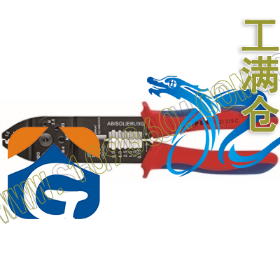 塑柄绝缘端子压线钳 凯尼派克 KNIPEX 97 21 215