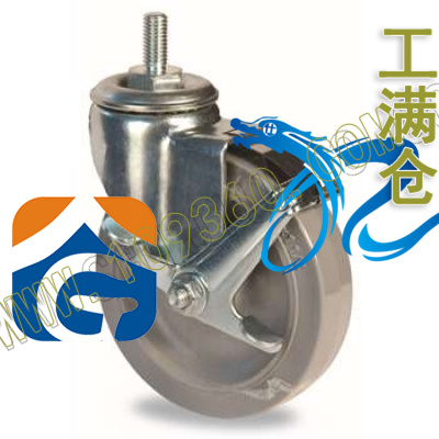 螺杆式中型**人造胶脚轮 2-5654-445 科顺colson