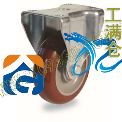 平板式中型聚氨酯脚轮 4-8199-939BRK2 科顺colson