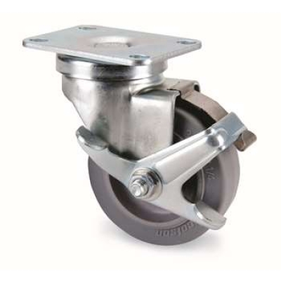 平板式轻型**人造胶脚轮 2-3646-565BRK1 科顺colson