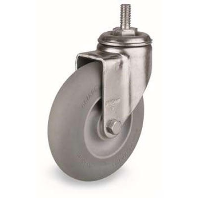 螺杆式中型**人造胶脚轮 2-5654-441BRK2 科顺colson