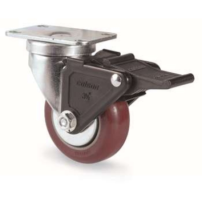 平板式轻型聚氨酯脚轮 2-3646-95BRK2 科顺colson