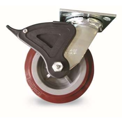 平板式中型聚氨酯脚轮 4-5109-929BRK3 科顺colson