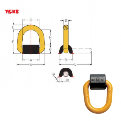 经济型安全焊接起重吊点 公制(8-0573)振锋yoke