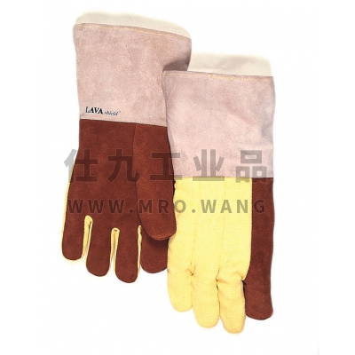 熔岩盾**高温抗热手套 加耐磨皮层混合化纤五指款 威特仕 10-4900