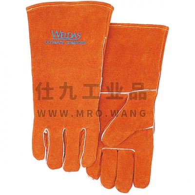 常规烧焊手套 锈橙色斜拇指款 WELDAS/威特仕 10-0100