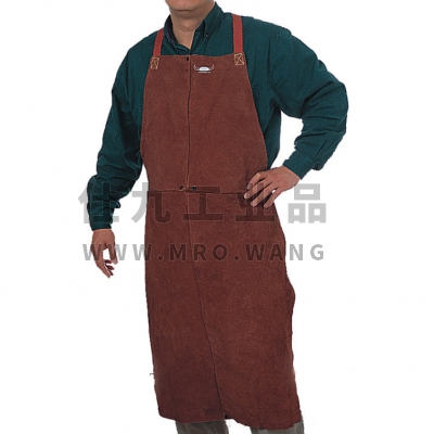 咖啡色皮制焊服 蛮牛王护胸围裙 91cm长 WELDAS/威特仕 44-7136