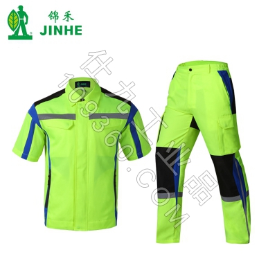 锦禾高空作业服登高工作服夏季短袖茄克套装H07JC1706+H07KA1706