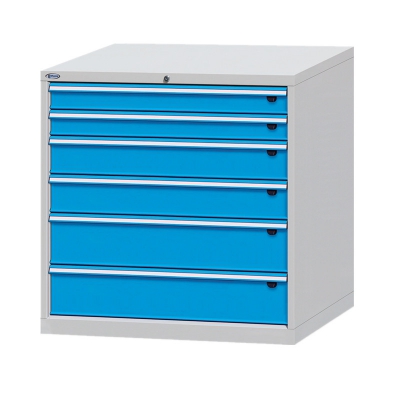 车间重型工具柜 位邦W1023系列六抽屉工具柜双轨承重200kg