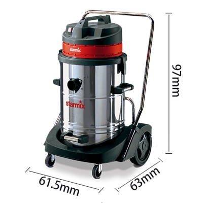 德国驰达美starmix GS 3078 PZ工业干湿两用吸尘器78L三电机马达