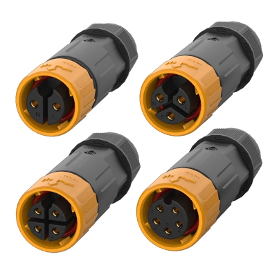 鼎联DL-A20自锁连接器母插头防水IP67接线0.75~2.5平方0.75~1.5平方
