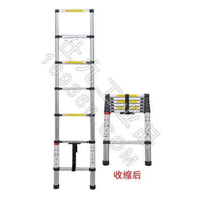 宝富RT系列铝合金单面竹节伸缩梯直梯 B型档距30cm F型档距40cm