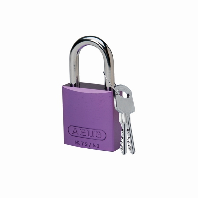 贝迪（brady）铝制挂锁上锁挂牌锁具 2.5cm锁梁 镀铬锁芯 1把/包