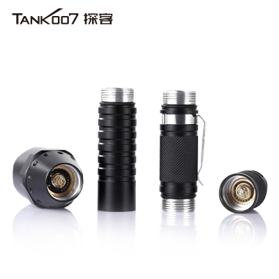 探客tank007户外探索防身战术远射强光手电筒PT40 加长管1000流明