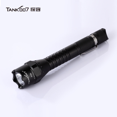 探客tank007户外探索防身战术远射强光手电筒PT40 加长管1000流明